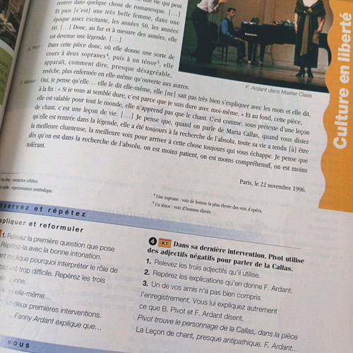 Café Crème 2 – Méthode de Français Student’s Book used, level A2–B1