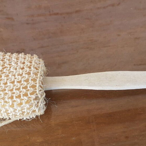 Bath sponge used with handle