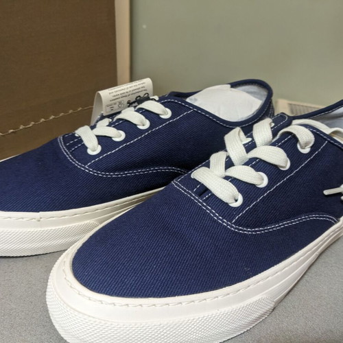 Mango men's canvas sneakers size 42, blue