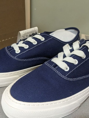 Mango men's canvas sneakers size 42, blue