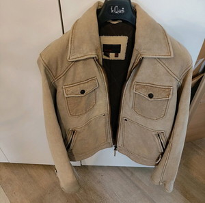 Great Real leather zara man jacket size L in excellent condition. worn only one time.