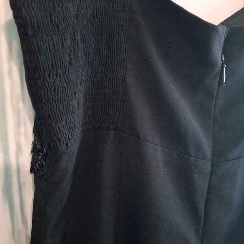 Black mini dress like new with sequins, size M