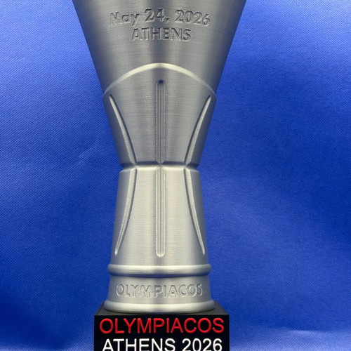 Τρόπαιο Ολυμπιακός Ευρωλίγκα 2026 με λογότυπο και βάση κατόπιν παραγγελίας