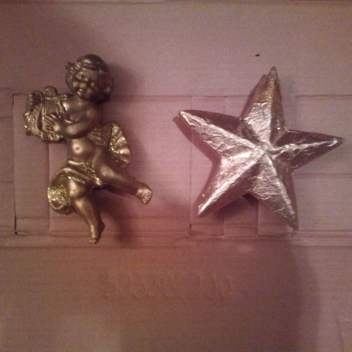 Christmas decorations used for stores, 4 large boxes