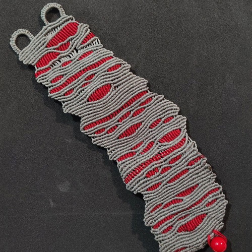 Handmade macrame wide bracelet new