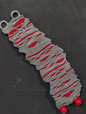 Handmade macrame wide bracelet new
