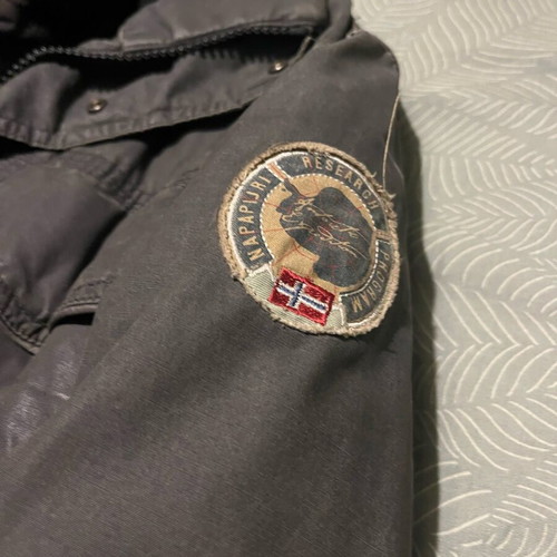 Napapijri 2-in-1 jacket used, black and gray