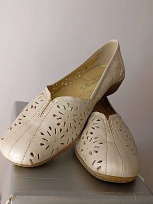 Italian leather anatomical shoes Aero by kasta new, beige, size 39