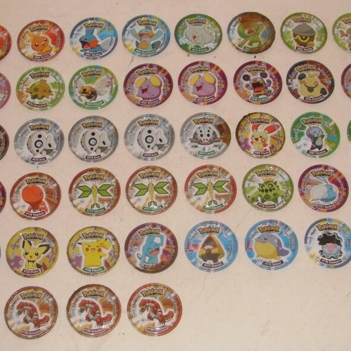 Pokemon Metal Tazos pack of 66 used, Cheetos