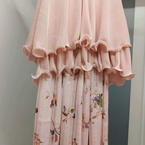 Set with pleated floral palazzo pants and top new