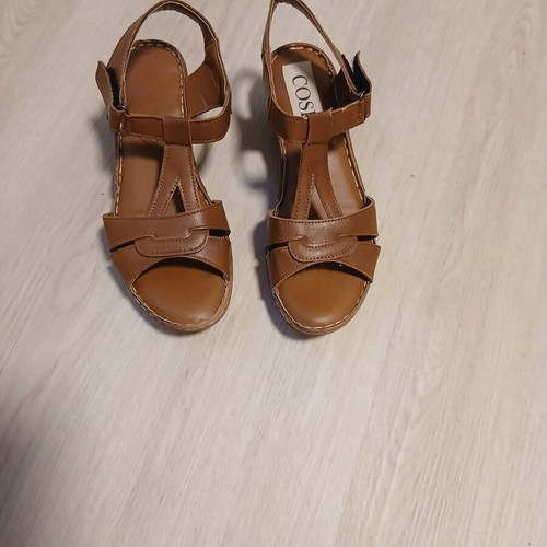 Women's sandals like new, brown, size 37, soft anatomical sole