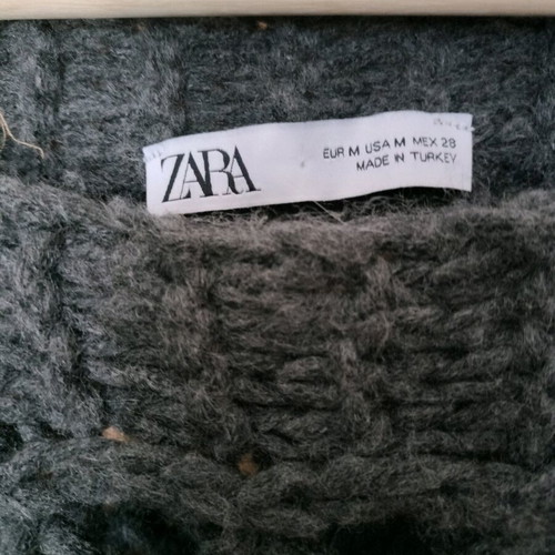 Zara poncho grey like new