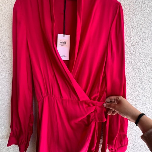 Forever Young wrap dress fuchsia new, size M