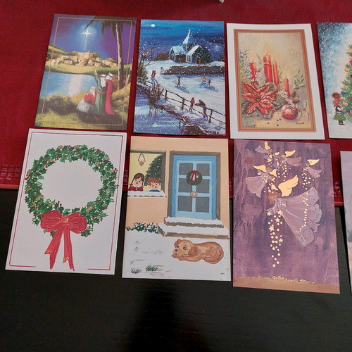 Christmas greeting cards new, pack of 10, different designs