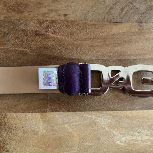 Dolce & Gabbana leather belt like new, adjustable size 105, purple