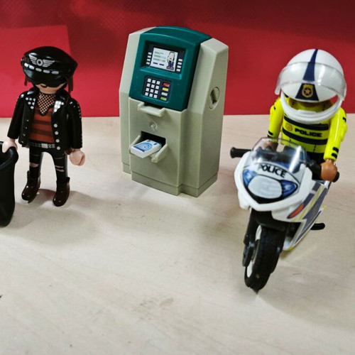 Playmobil City Action ATM Robbery set used