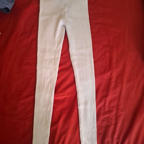 Ribbed leggings H&M used, size M, beige