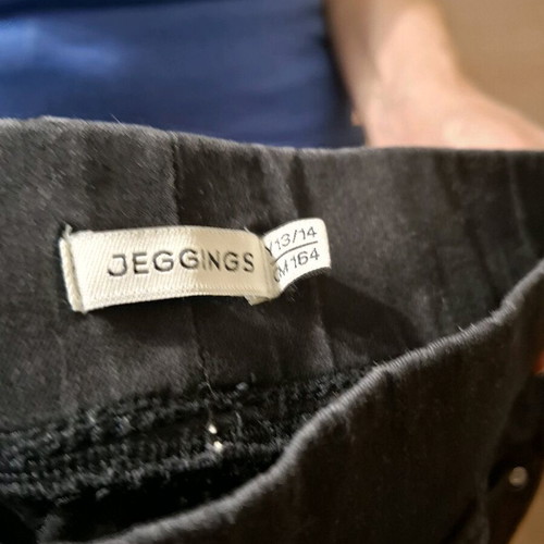 OVS Jeggings girls elastic black jeans pants like new