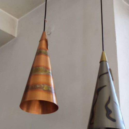 Metal handmade ceiling lights new, set of 2 pieces IRIS