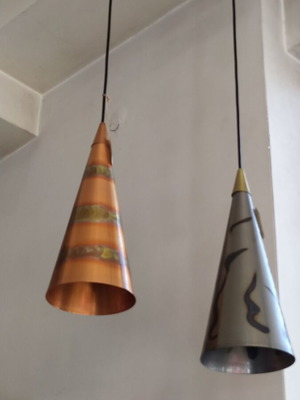 Metal handmade ceiling lights new, set of 2 pieces IRIS