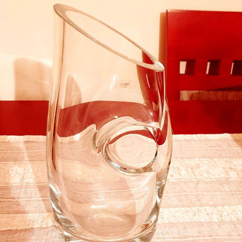 Krosno Poland handmade glass vase like new
