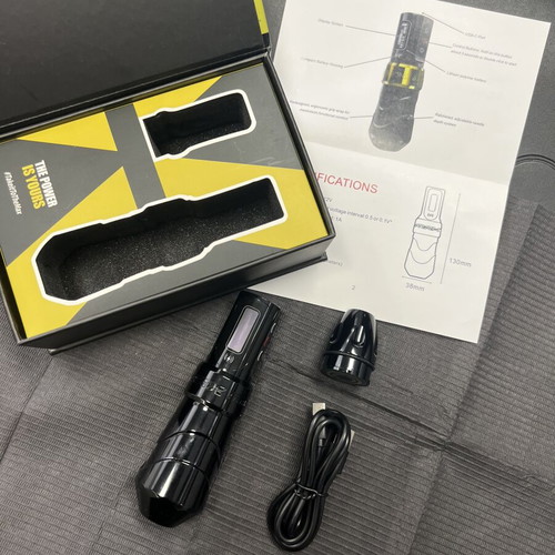 FK Irons Flux Max wireless tattoo machine with 4.0mm stroke, new