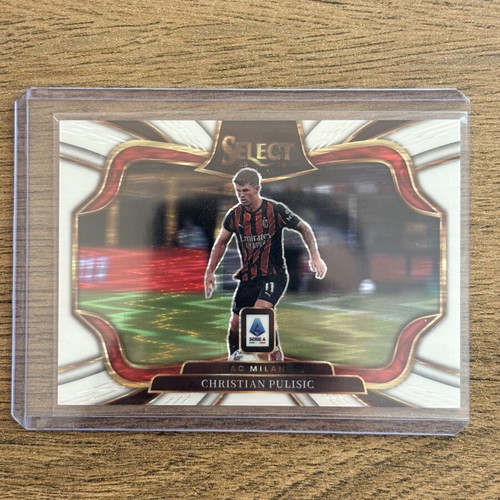 Christian Pulisic White Prizm /39 Panini Select 2025-26 Serie A card