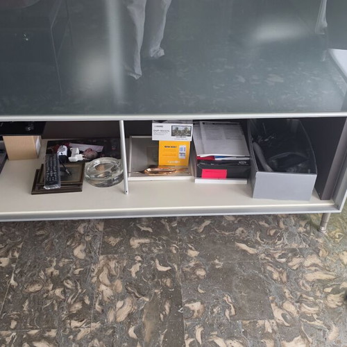 B&B Italia Deloudis unit with three shelves and sliding doors, like new
