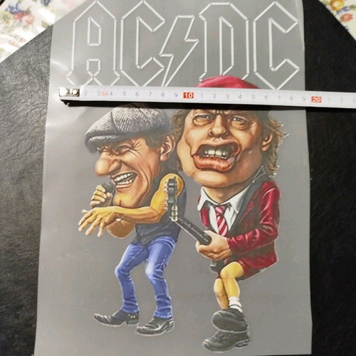 AC/DC iron-on patch new with Brian Johnson and Angus Young