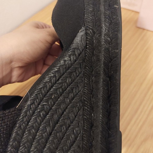 Castaner Carina C espadrilles black size 38 like new