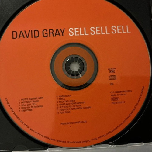 David Gray Sell Sell Sell CD used