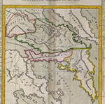 Χάρτης Μεγάρων Αττικής Βοιωτίας Φωκίδας 1761 μεταχειρισμένος