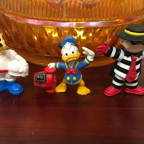 McDonald's Hamburglar and Disney Pluto PVC Figures 1995 like new