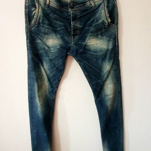 Back2jeans men's jeans with elastic, like new, blue