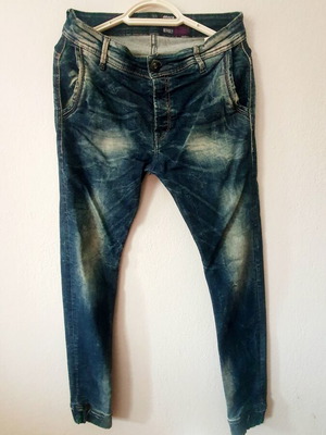 Back2jeans men's jeans with elastic, like new, blue