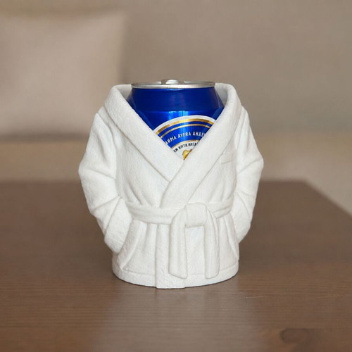 3D Printed Beer Can Holder in Hoodie Design new