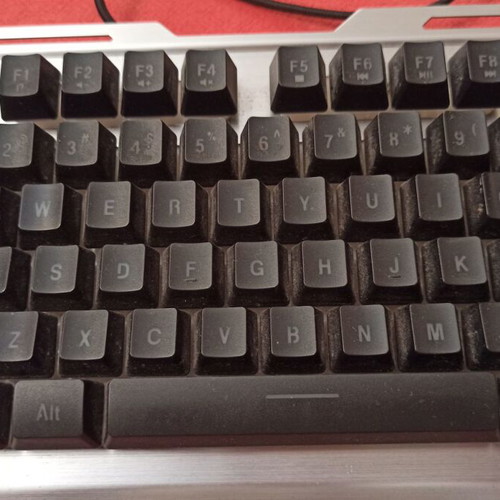 NOD Silversky Keyboard used, wired aluminum with lighting, not working