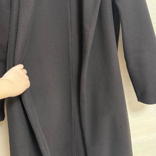 Zara long dark brown chocolate coat like new, size M