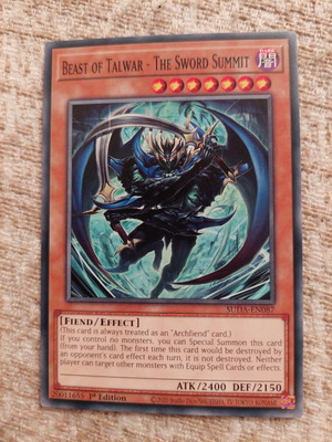 Yu-Gi-Oh Beast of Talwar The Sword Summit σαν καινούργιο