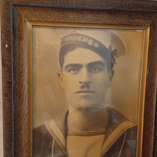 Large photo of sailor from Averof 1936-40, used, 52x42cm