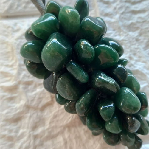 Decorative grape cluster with jade semiprecious stones new