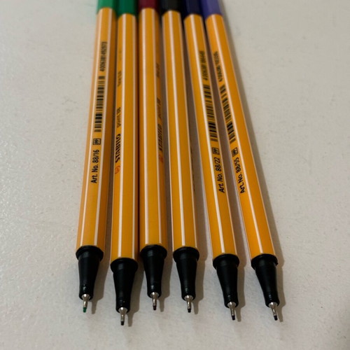 Stabilo point 88 set of 6 markers like new