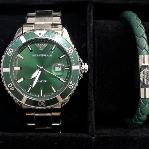 Emporio Armani Automatic Watch with Bracelet Gift Set