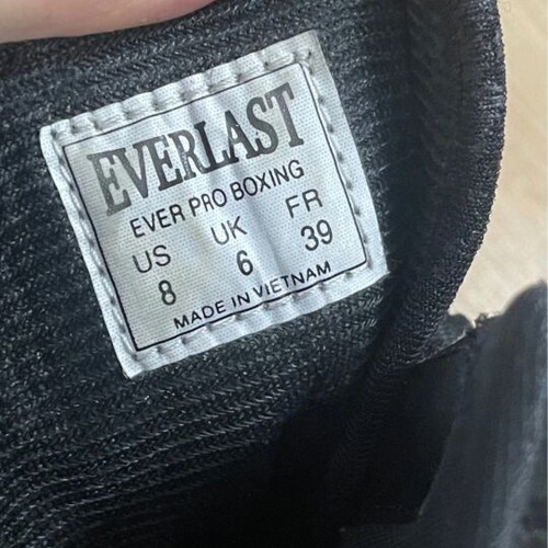 Everlast boxing boots size 39, leather
