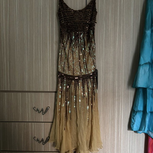 Allure dress new, gold color, size S