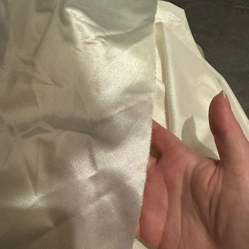 White flowy fabric