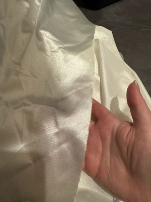 White flowy fabric