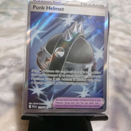 Pokémon Punk Helmet Ultra Rare Card like new from Phantasmal Flames set