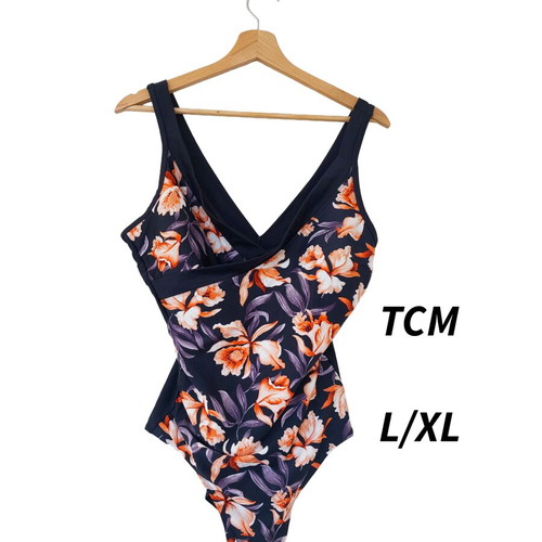 TCM floral one-piece swimsuit like new, size L/XL