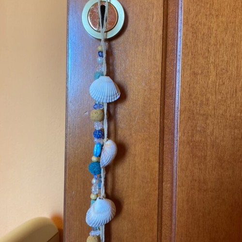 Handmade garland with shells custom made